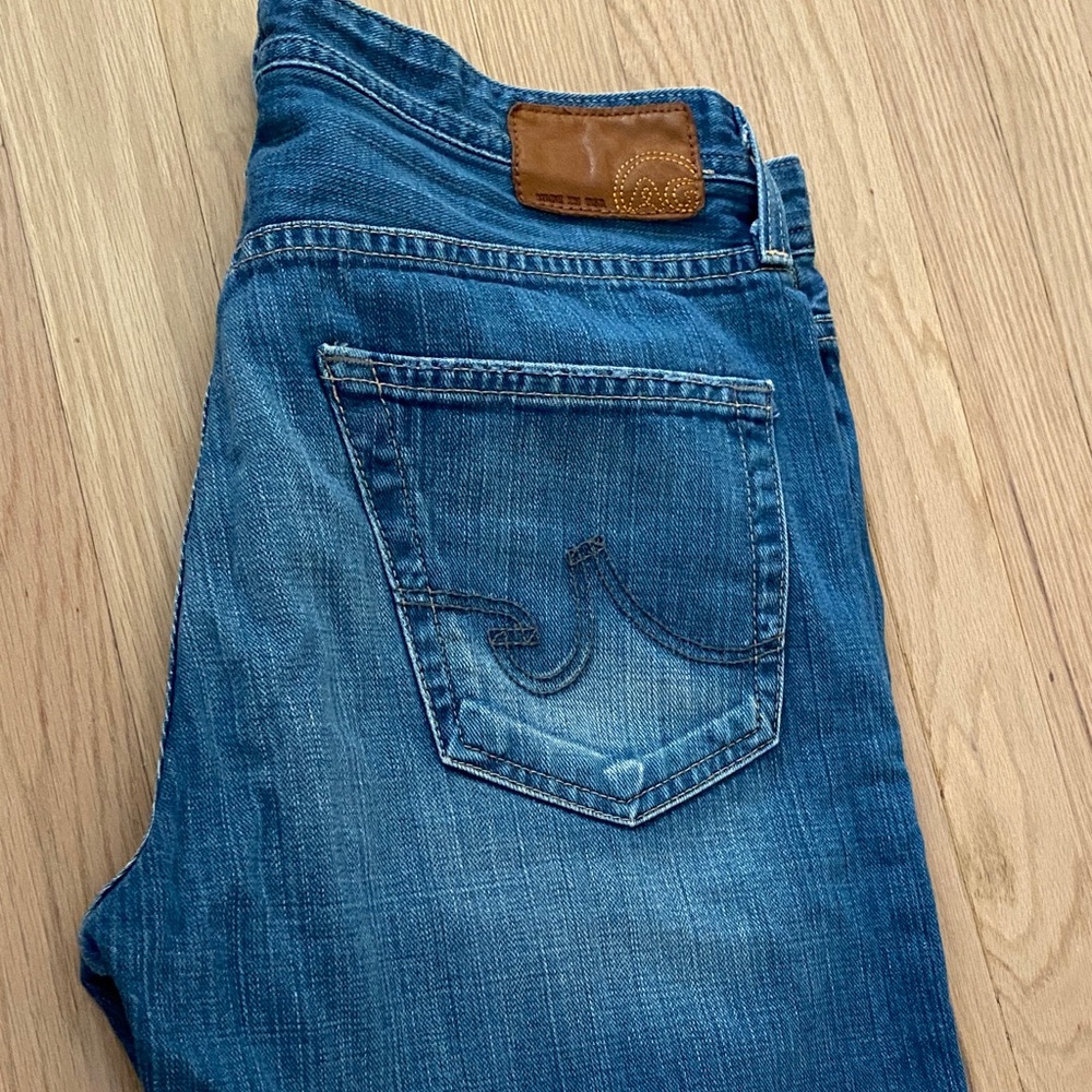 AG Adriano Goldschmied Slim Straight Blue Jeans